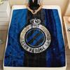 1PC Club Brugge KV Patterned Flannel Blanket Suitable For All Seasons for Home Decor Warmth and Comfort Gifts Holiday Present