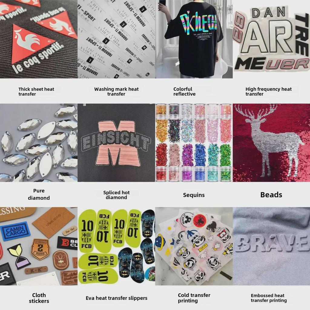 Cross-Border Christmas Snowman Diamond Pattern Hot Stamping Fabric Sticker