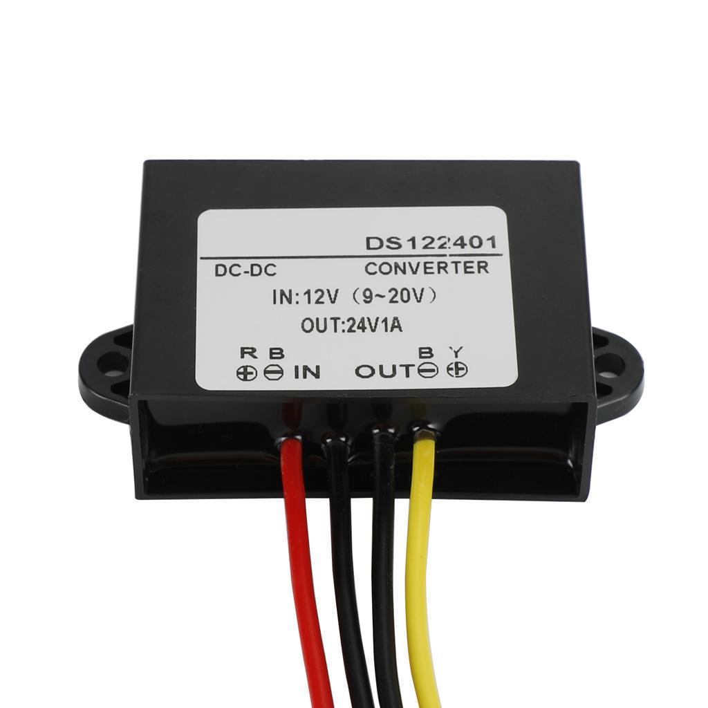 Waterproof DC-DC Boost Step-Up Converter 12V To 24V 1A Car Power Supply Module