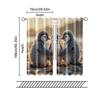 Set Of 2 Filtering Curtains Excluding Rods Non Movable Without Batteries Adorable Penguins Starfish Use Bedrooms Curtain Polyester Perfect For Bedroom
