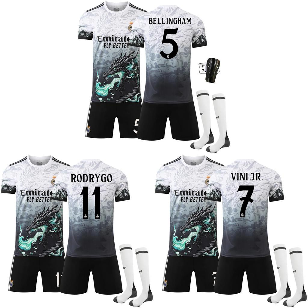 Fußballtrikot mit Drachenmuster Nr. 9 aus Polyester für Fußballfans