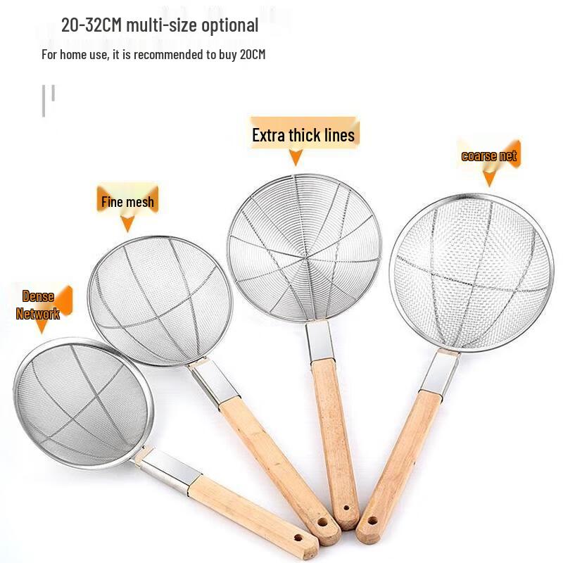 JingJingRS Edelstahl Schaumlöffel Sieb