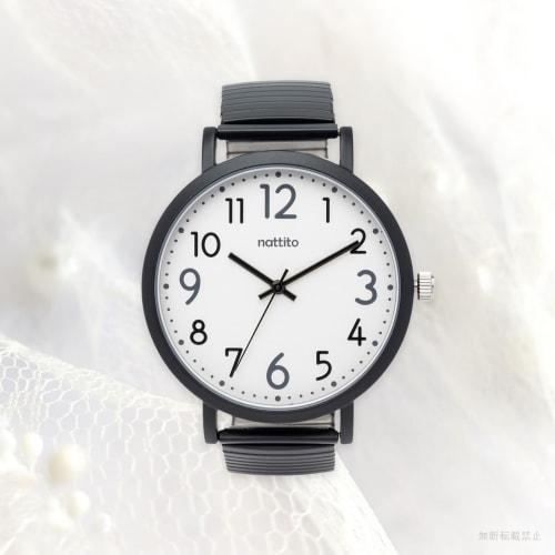 Fieldwork Women's Analog Watch with Metal Band and Accordion Strap, Stainless Steel, Simple Design, Greco Black, ST300-5