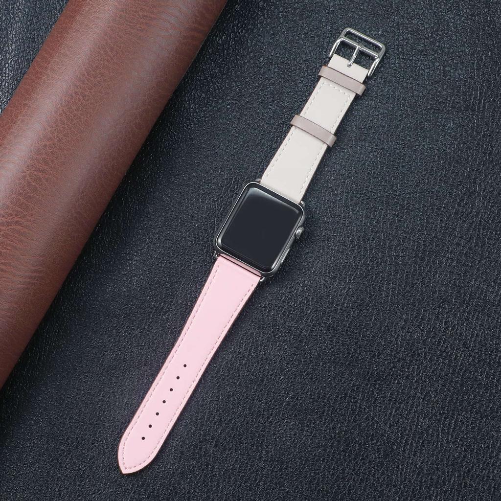 Leather strap for Apple watch band 44mm 40mm 42mm Single tour bracelet correa iWatch series 8 SE 7 6 5 4 Ultra 49mm 45mm 41mm