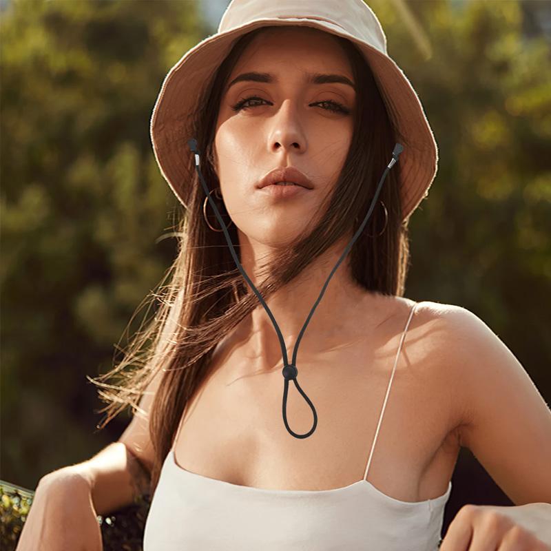 1PC Hat Retainer Anti-lost Anti-drop Rope Elastic Windproof Hat Strap Removable Mask Lanyard Hat Chin Cord Hat Strap Clips