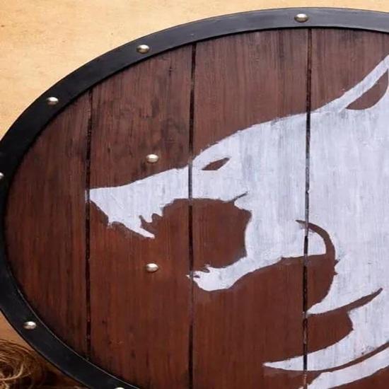 Wooden Shield Decor Norse Warrior Wall Shield Handcrafted Medieval Round Shield Nordic Home Viking Decor Gift 60.96 cm