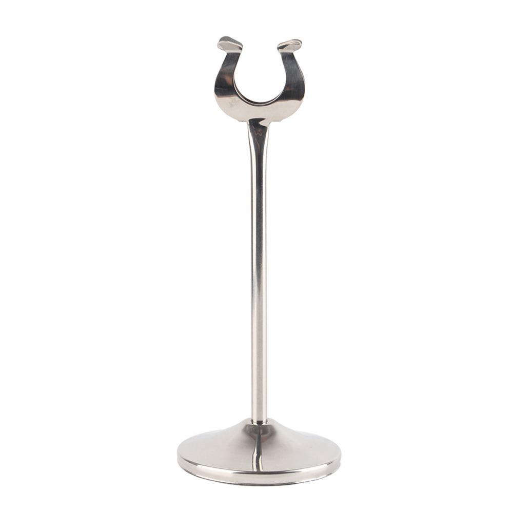 

Thickened Table Number Holder Stainless Steel Table Picture Stands Card Holder Wedding Party