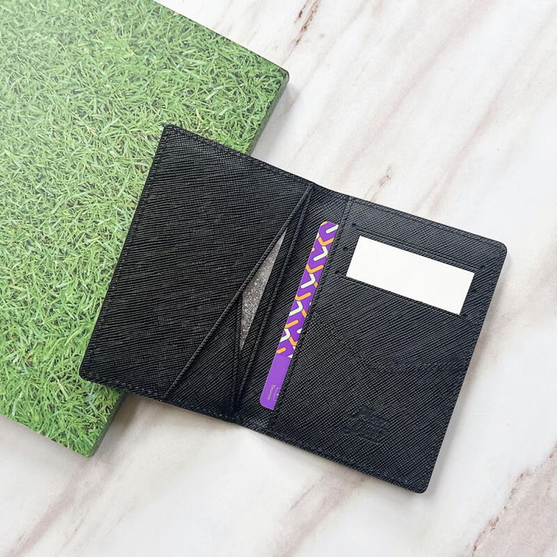 Plum Dot MA6 Diagonal 8-Pocket Cowhide Card Wallet