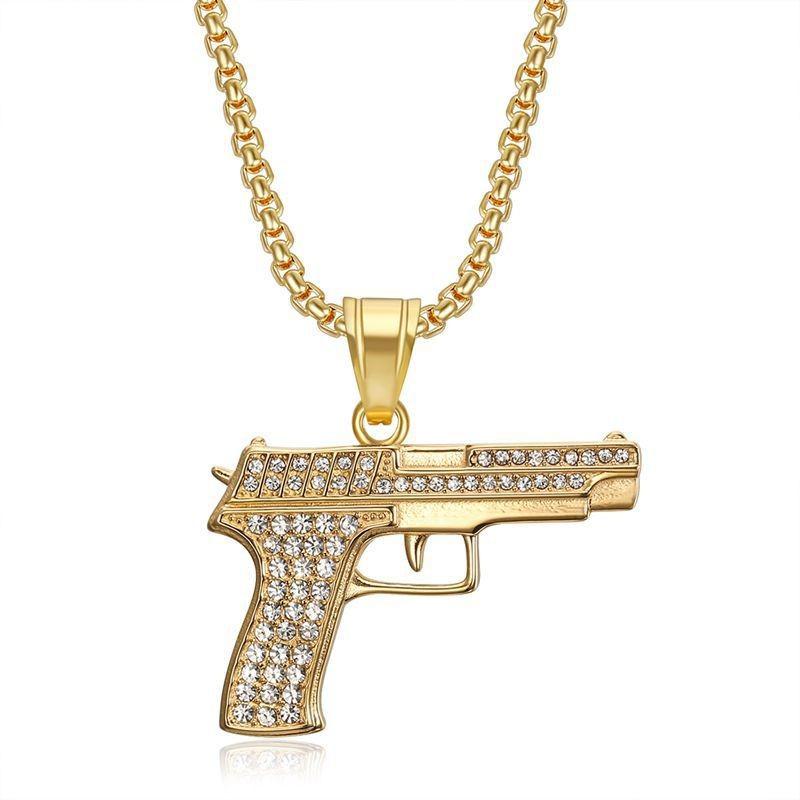 Ciondoli Hip-hop Europei e Americani per Uomo, Accessori Versatili per Ciondoli di Collana