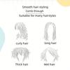 1 Stück Peeling-Bürste mit Essigsäure, Styling-Kamm, Tragbarer Haar-Kamm, Zwei-in-Eins-Werkzeug für Styling und Pflege