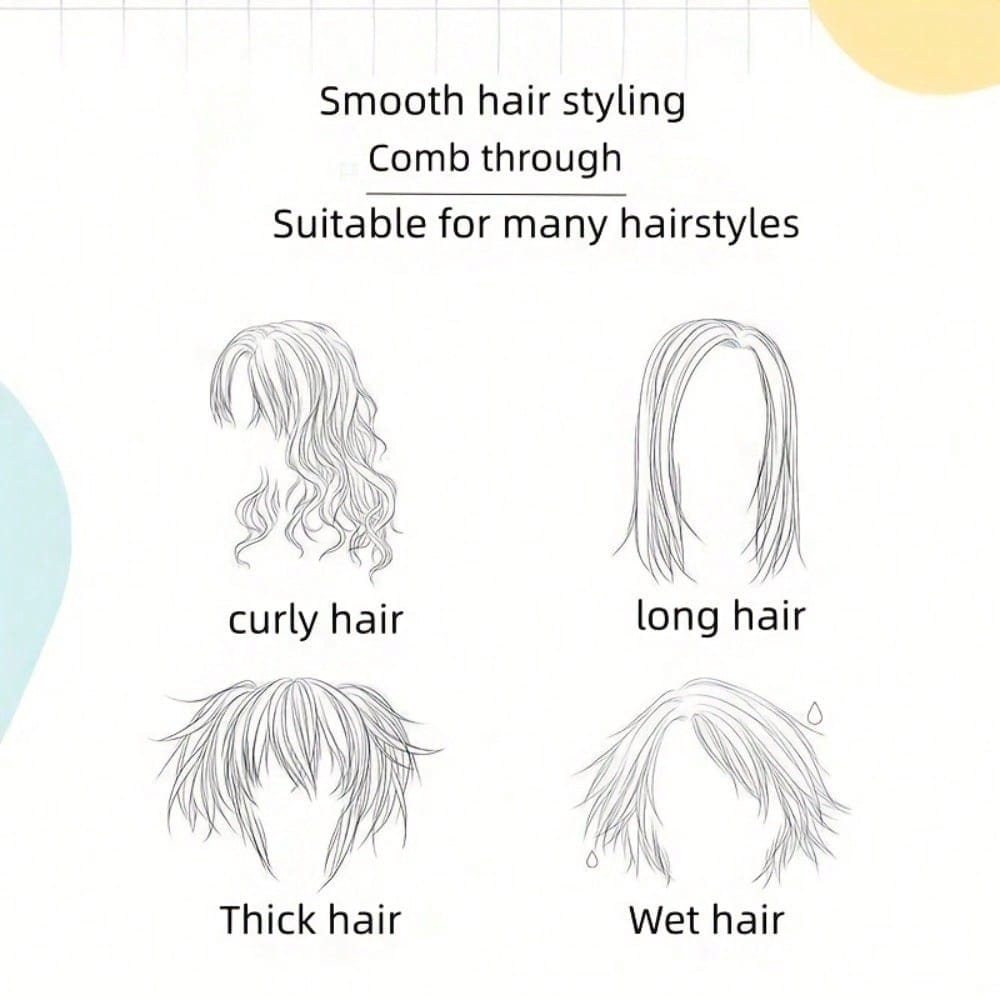 1 Stück Peeling-Bürste mit Essigsäure, Styling-Kamm, Tragbarer Haar-Kamm, Zwei-in-Eins-Werkzeug für Styling und Pflege