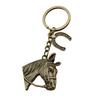 Horse Head Keychain Smooth Touch Key Holder Backpacks Wallets Key Chain Decorative Pendant Key Accessory