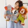 Forest animal doll cute lion elephant plush toy fox rabbit doll children accompany sleeping pillow
