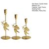 1/3Pcs Iron Art Cupid Candle Holder Vintage Metal Candlestick Home Living Room Wedding Party Taper Candle Stand Table Centerpiece Ornament
