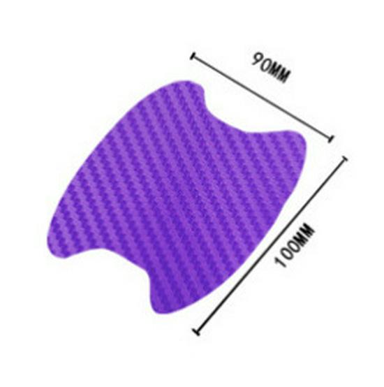 3D Carbon Fiber Car Door Handle Bowl Stickers (4-Pack) - Scratch-Resistant, Anti-Scratch, 9x10cm.