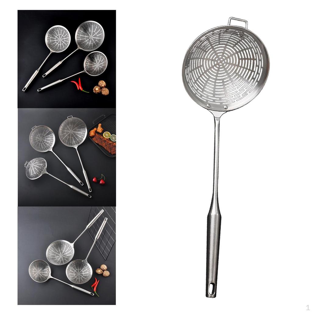-Colander, Skimmer, Colander, Ladle, Comfortable Handle, Stainless Steel Cooking Skimmer