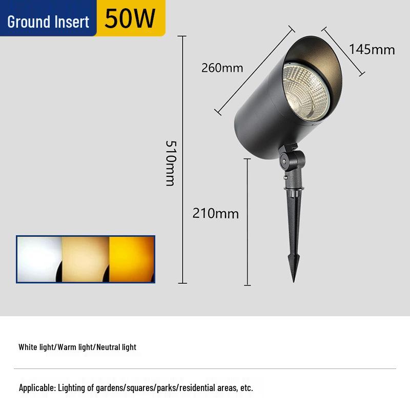 LED Waterproof Outdoor Spotlight: Seven-Color Tree Projection Lawn Light for Villa Landscapes