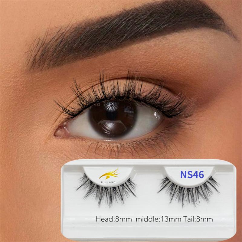 New Arrivals Soft Light Matte Synthetic Hair Faux Mink Handmade Eyelashes Korean Vegan Custom Lashes Cluster Reusable