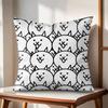 The BBattle Cats Cushion Cover Natural Linen Organic Fabric DoubleSided Printing Couch Pillow Covers Home Decor