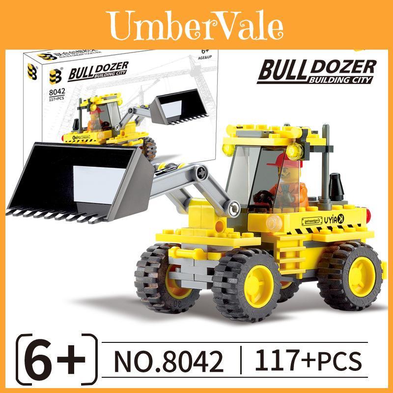 Urban Engineering Bulldozer Assembly Building Blocks Toyfor Kids And Diy Building Fun