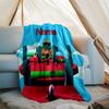 Personalized Custom Name Blanket - Stumble Guys Print Design,Blanket for Sofa,Bed,Travel,Camping - Soft and Warm, Great Gift