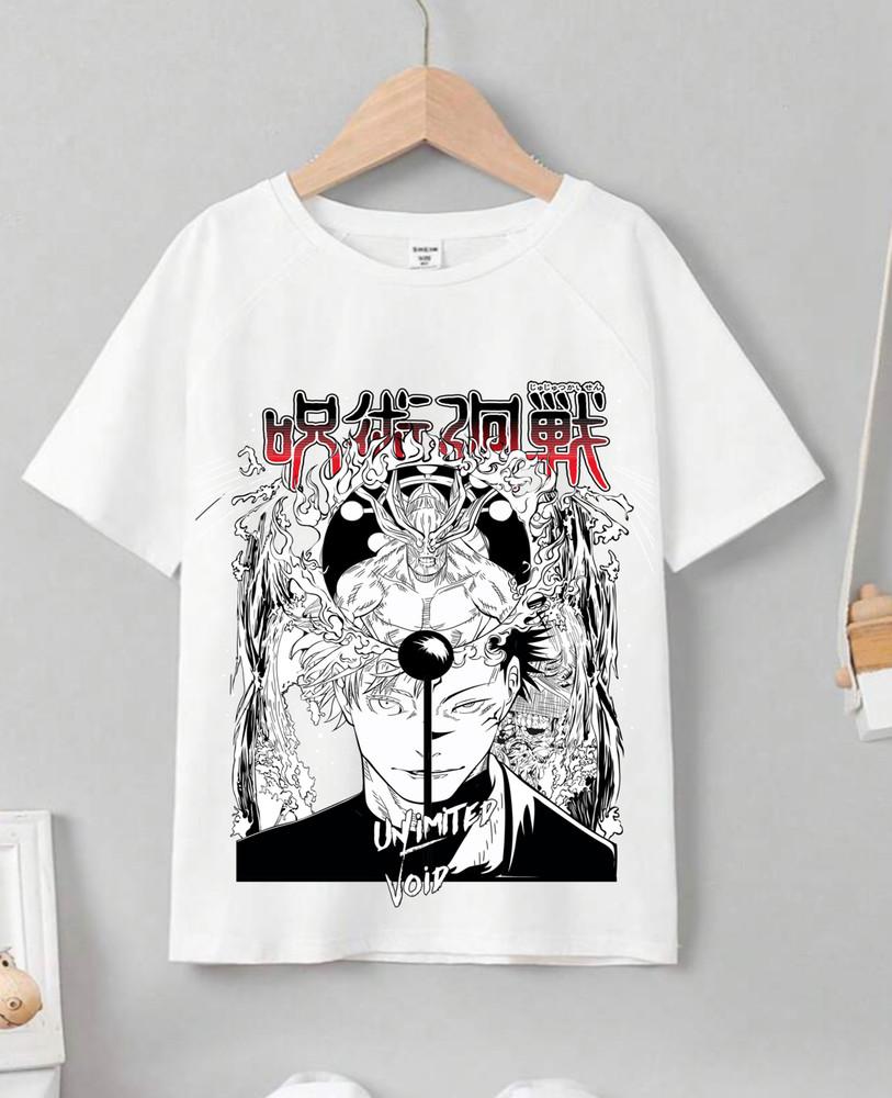 

Jujutsu Kaisen Fushiguro Toji T-shirt Anime Horror Black Short Sleeve gift L