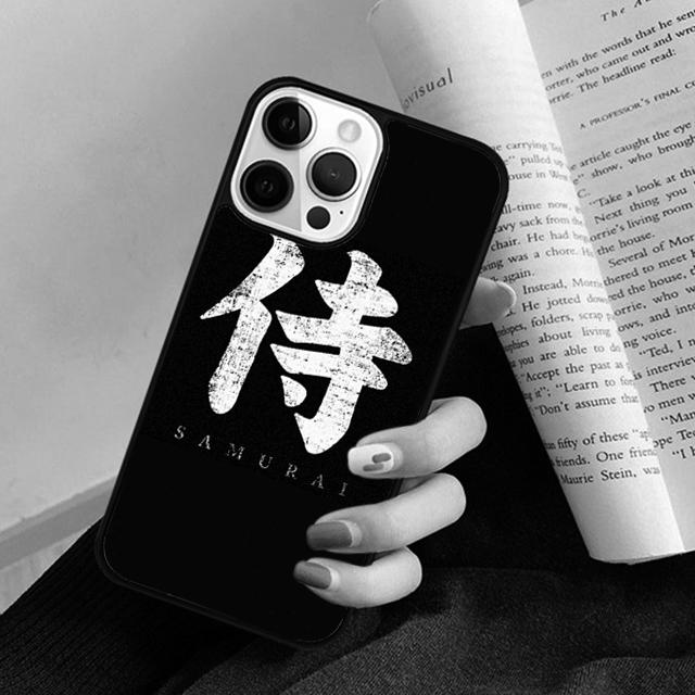 Japanese Anime Samurai ninja Black Phone Case Back Cover for iPhone 17 Air 16 15 14 13 11 12 Pro Max Plus Coque