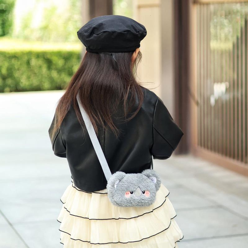 Single-shoulder Bag, Small and Compact Baby Wallet, Children's Plush Bag