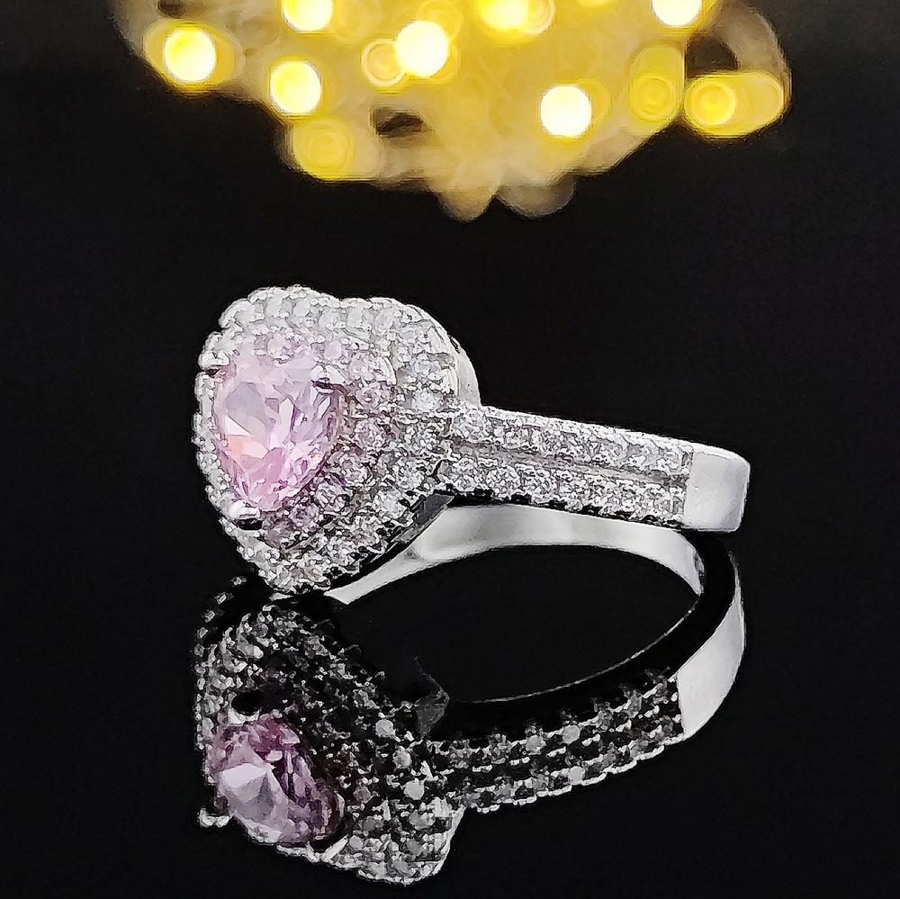Luxury Fashion Women's Peach Heart Ring R4599