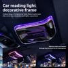 Crystal Reading Light Frame Decorative Sticker For Mercedes C Class W206 GLC X254 E Class W214 Interior Accessory Cover