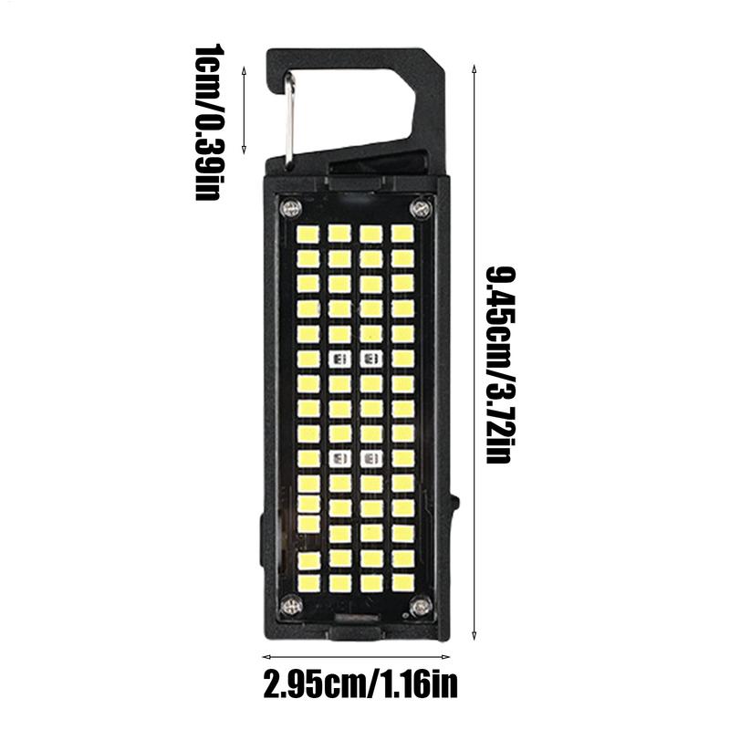 Clip Flashlight Magnetic Walking Flashlight Lightweight 8 Light Modes Jogging Clip Lights Portable For Outdoor Camping Fishing