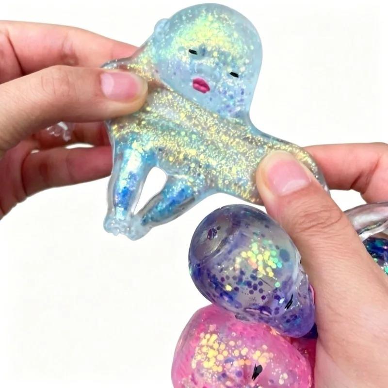 Baby Squishy Maltose Sugar Squeeze Toy, Kawaii Stretchable Slow Rising Fidget Toy, Stress & Anxiety Relief Gifts For Adults