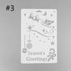 Christmas Painting Template DIY Hand Account Template Theme Lace Ruler Painting Template Random Style