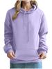 European and American Women's Plus Velvet Loose Casual Pullover Hoodie - 2024 Autumn/Winter Collection