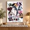 Taylor Swift Benutzerdefinierter Name Text 5D Diamantmalerei Set DIY Vollbohrer Diamantkunst Dekoration