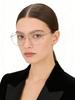 Gucci GG0396O-002 Gold Square Eyeglass Frames with Web Stripe Temples