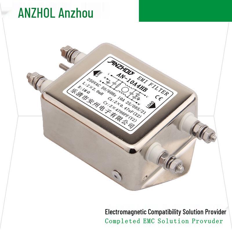 Anzhou AN-10A4HB 10A EMI Power Filter with Screw Mounting