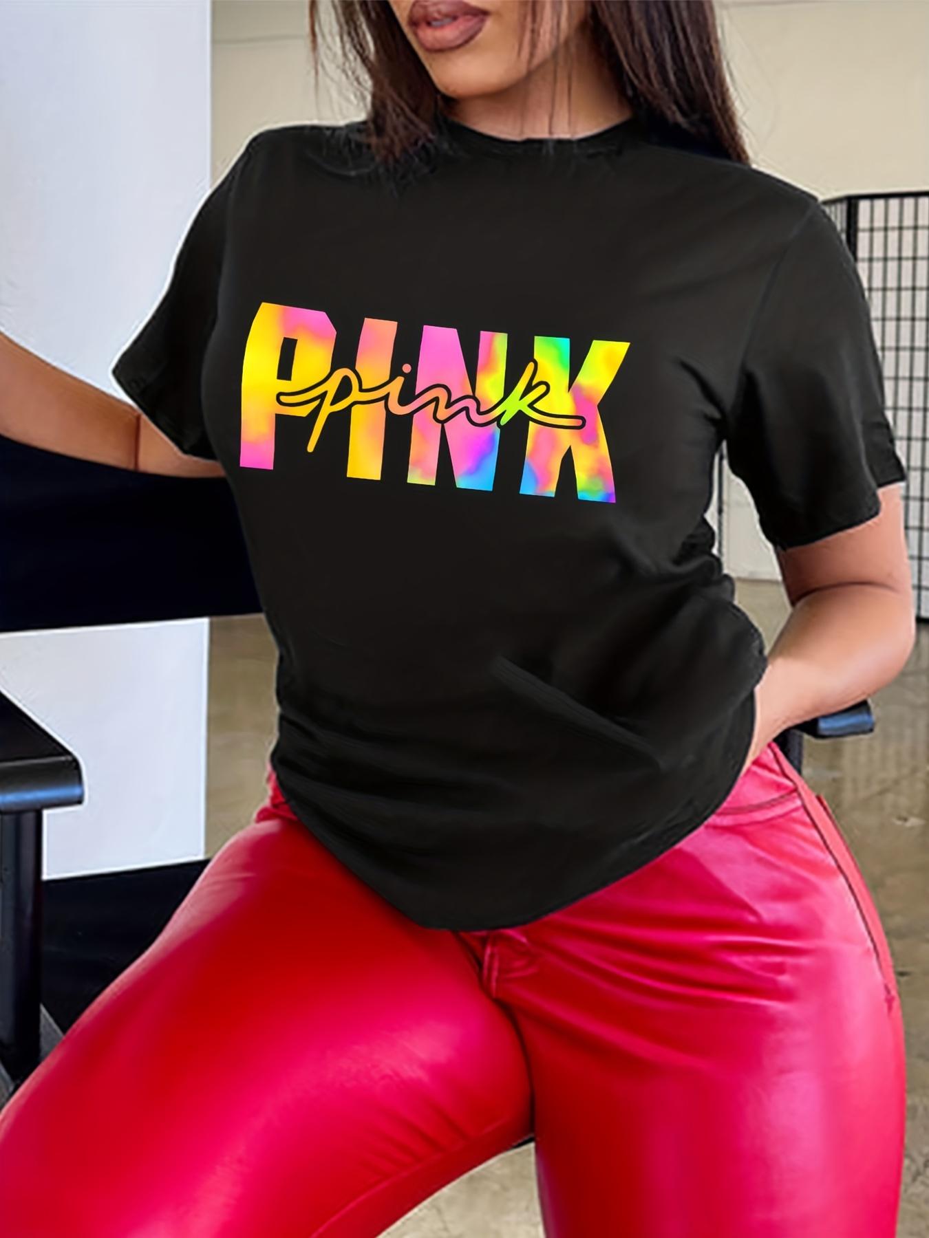 

Женская футболка с буквенным принтом и графическим принтом, повседневный топ с круглым вырезом и короткими рукавами на весну и лето 3XL чёрный