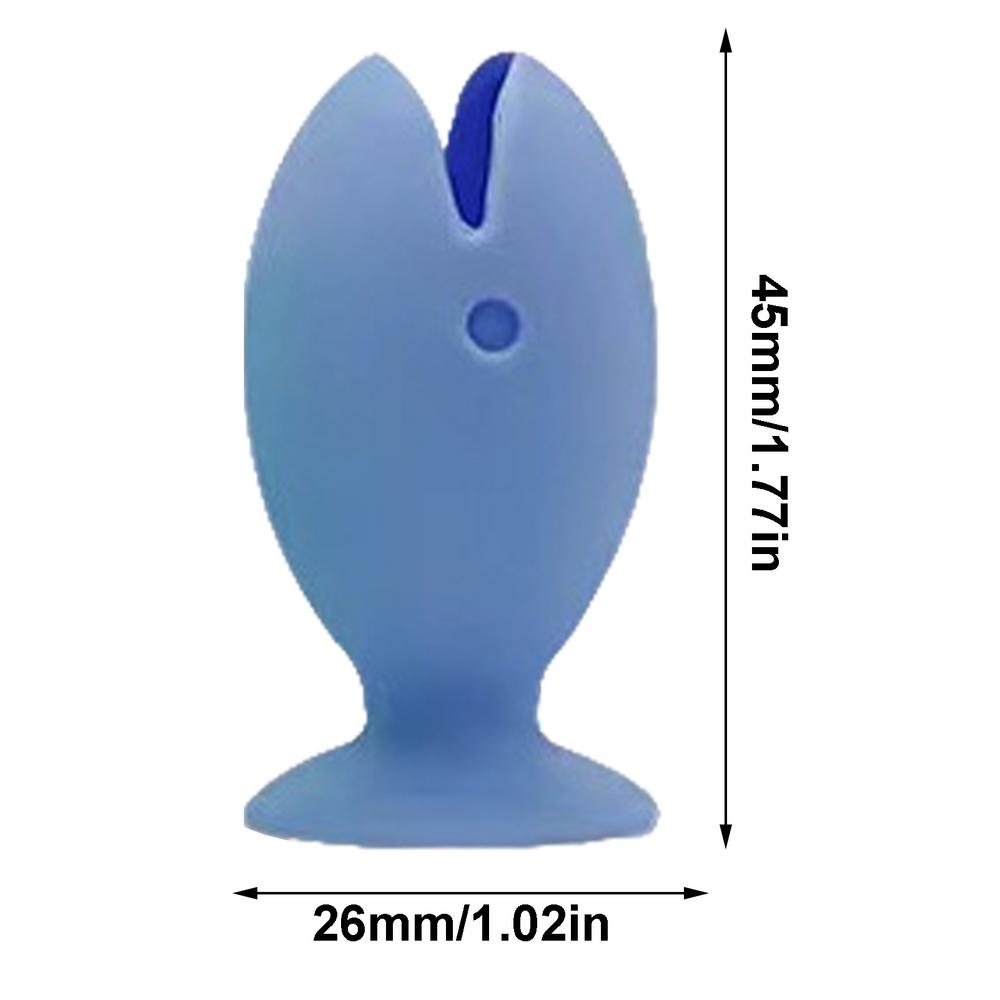 Tandenborstelhouder Stofdicht Siliconen Vorm Vis Tandenborstelhouder Multifunctionele Tandenborstel Beschermhoes Met Zuignap