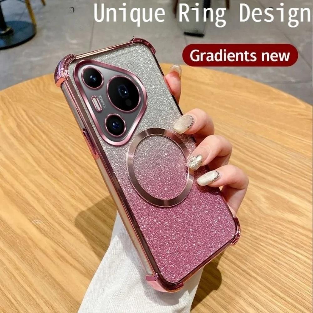 

Shockproof Clear Phone Case For Honor 400 Smart Lite 200Pro 300 100 90 80 70 60 50SE Glitter Soft Cover For Honor 50