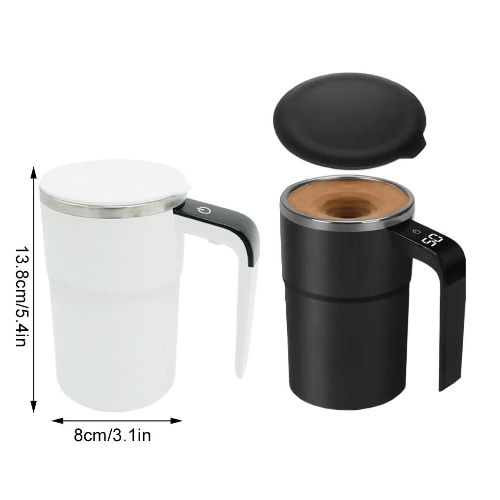 Smart Temperature Measuring Cup Rechargeable Magnetic Mixer For Hot Cold Drinks Portable Coffee Cup