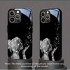 Star Dust Girl Tempered Glass Phone Case Suitable for iPhone17 16 15 14 13 12 11Pro/Max/Plus Anti Drop and Anti Shock Back Cover
