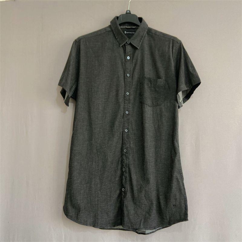 

Export USA Am Summer plus Size Women s Clothes Pure Cottom Long Denim Shirt Dress Cotton Shirt Dress Black Gray XXL