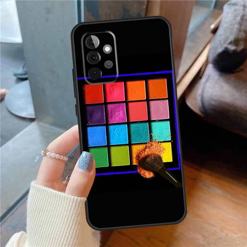 Make-up Lidschatten Palette Hülle Für Samsung Galaxy A15 A52 A53 A33 A13 A34 A54 A14 A35 A55 A56 A36 A26 A16 A06 A22 A32