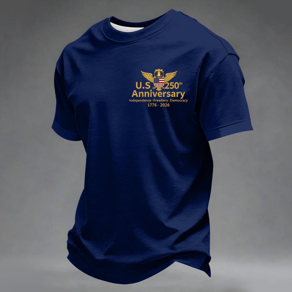 Men's Casual Day Commemorative Printed Top
