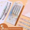5 Stück/Set Doppelspitz-Textmarker Stifte Kawaii Farbige Manga Marker Pastell Scrapbooking Japanische Kawaii Schreibwaren Schulbedarf