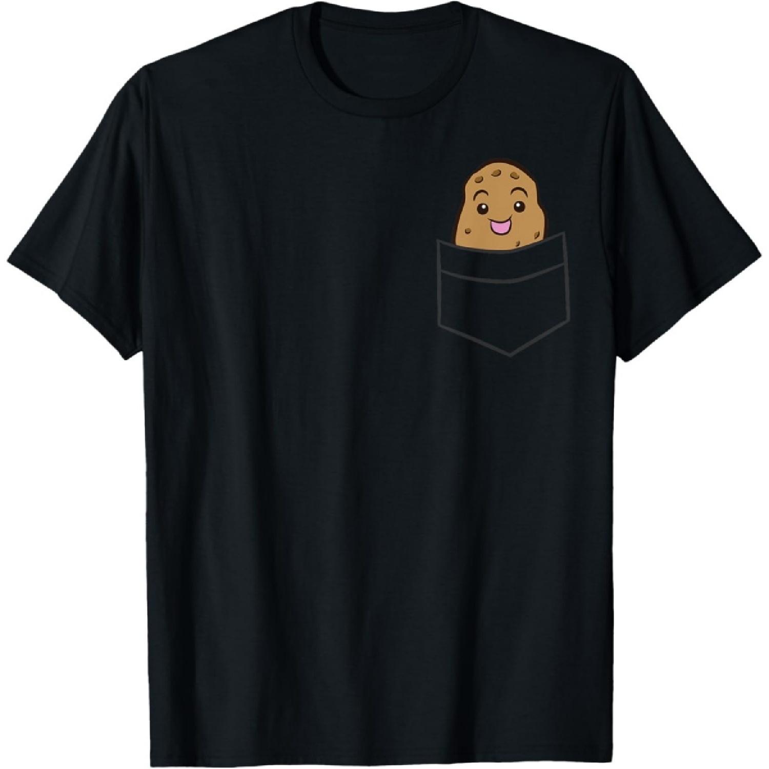 Potato In The Pocket Funny Pocket Potato T-Shirt S