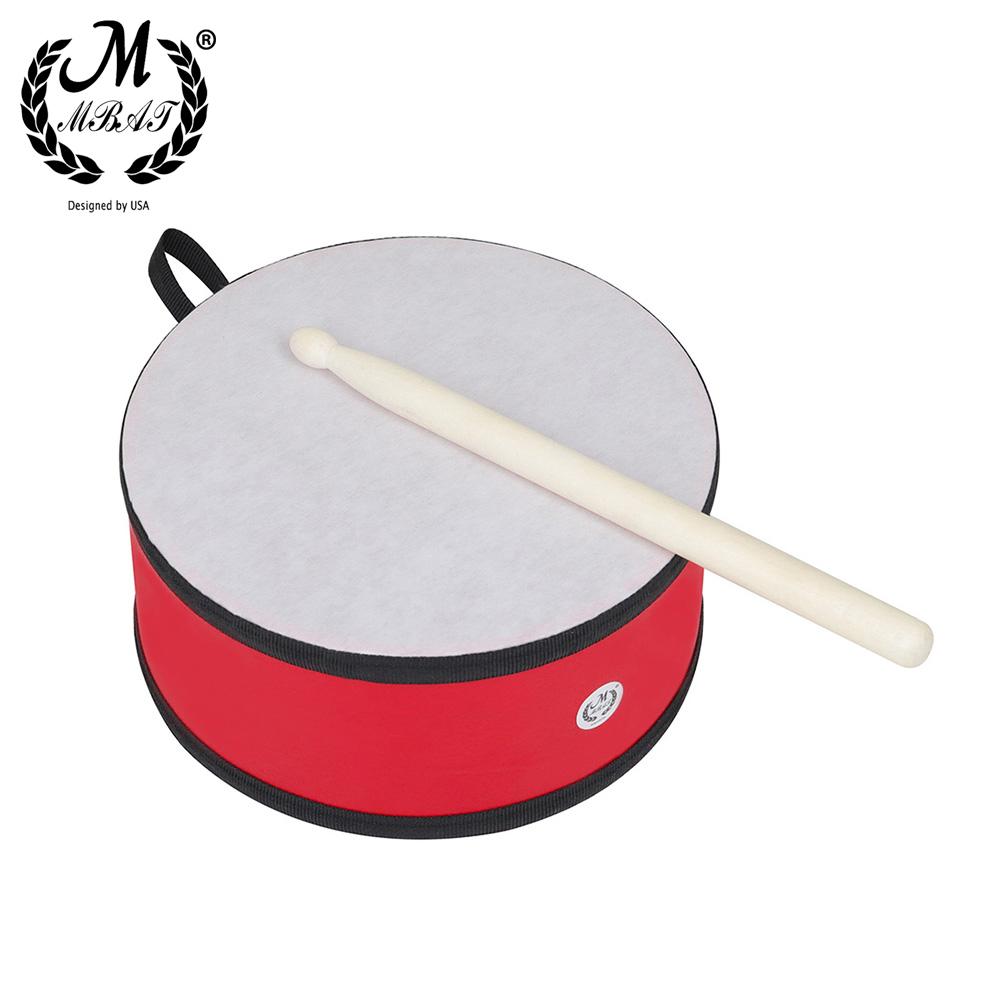 M MBAT Indian Style Double-sided Percussion Instrument Hand Drum Portable Kids Musical Gift Child Educational Toy Tambourine