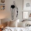 1pc Modern Minimalist Nude Woman Metal Wall Decoration - Ideal for Bathroom. An Elegant Wall Art for Room and Vintage Decor.