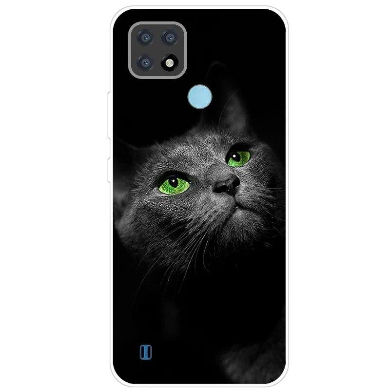 Realme C21 Hülle 6.5'' Klar Silikon Fudnas Weiche TPU Hülle Für Realmi C21 2021 Hülle C 21 Handyhüllen Rückseite RealmeC21 Bumper